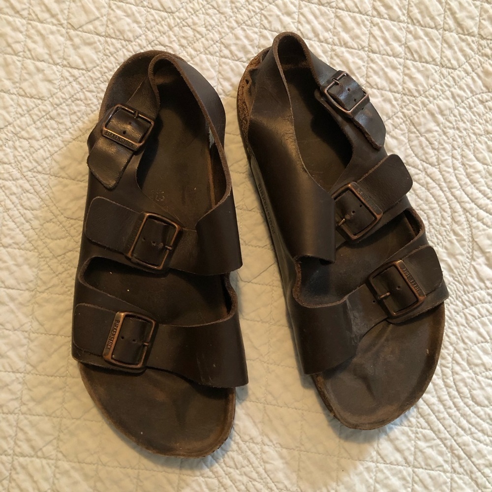 Birkenstock Milano leather sandals. Size 10. - Picture 7 of 11